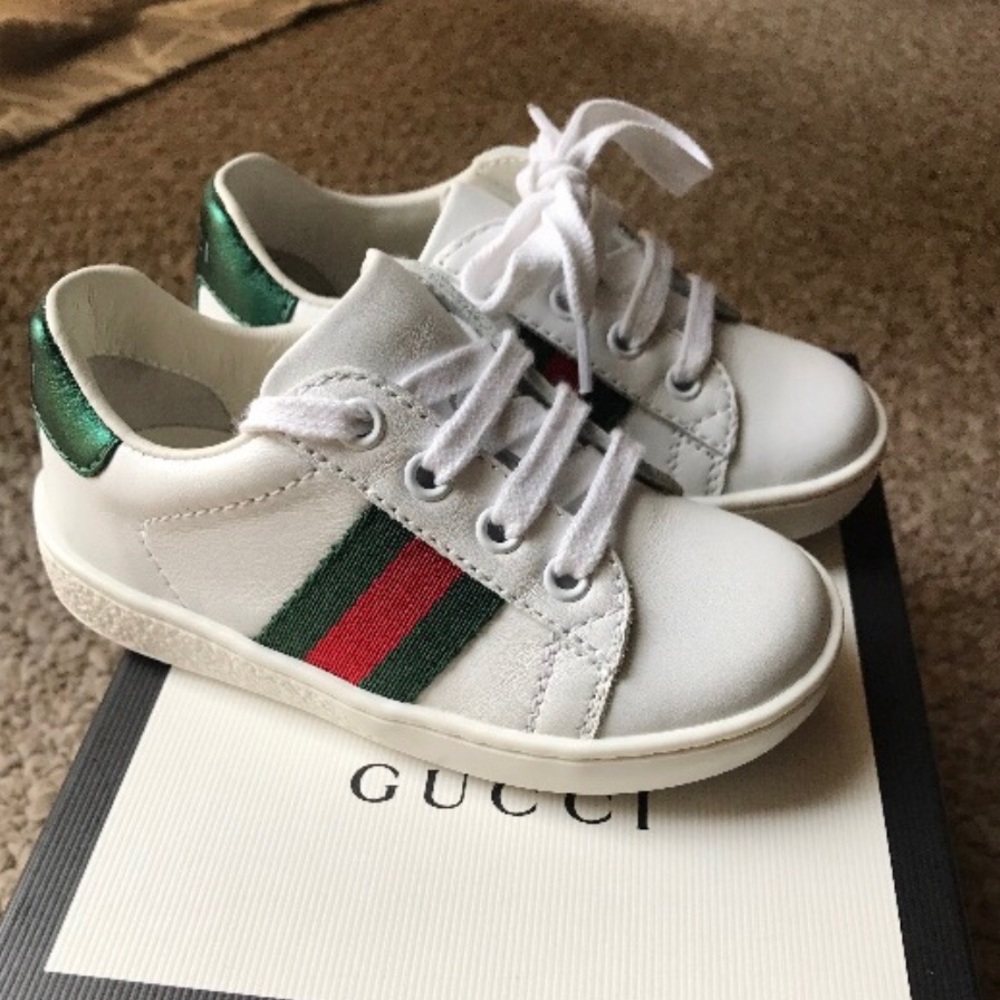 Gucci Toddler Leather Low-top shoes - Picture 3 of 8